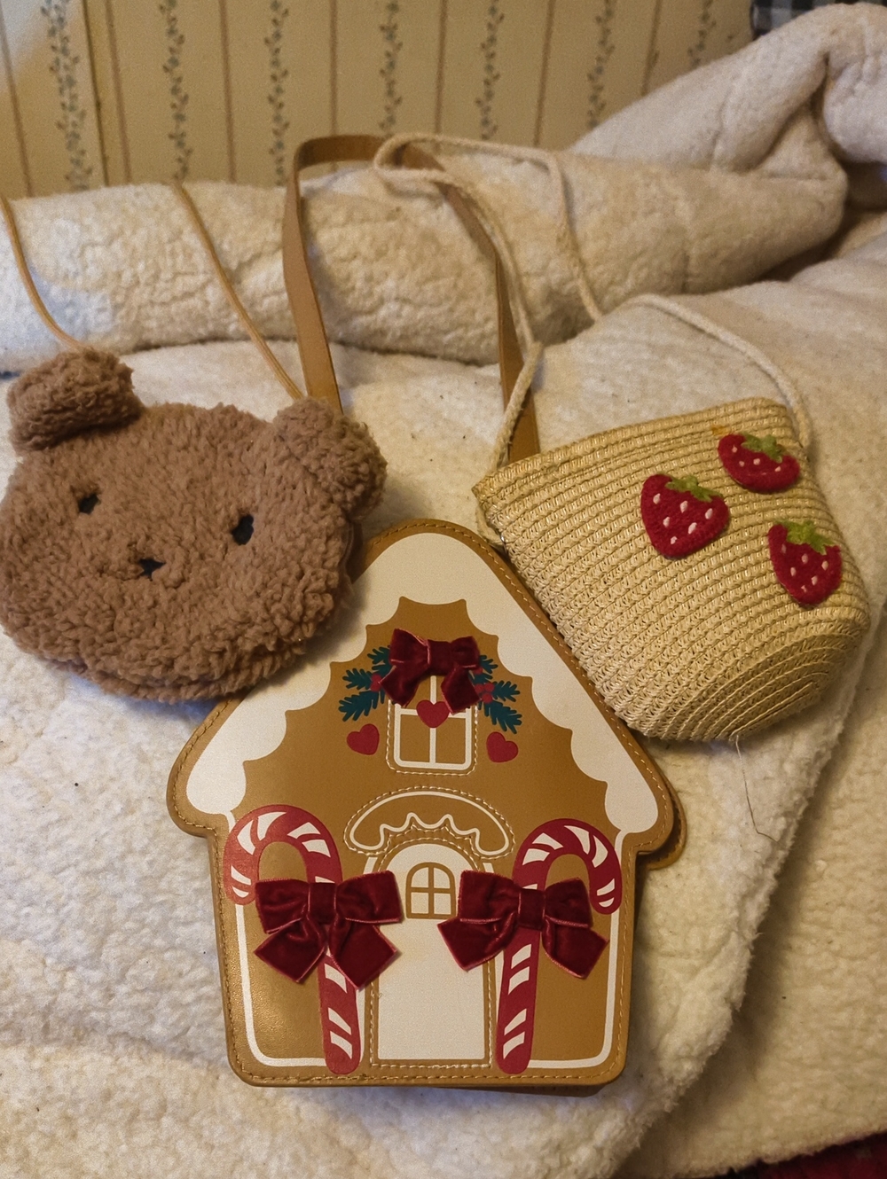 Gingerbread House Crossbody Bag - Brown